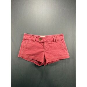 American Eagle Outfitters Pink Cotton Blend micro Shorts Womens Size 0